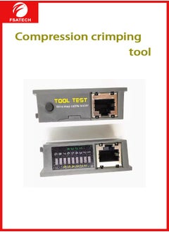 FSATECH Crimps RJ45 8P8C RJ12 RJ11 6P6C/4C/2C, RJ10 and RJ9 4P4C/2C Connectors, Strip Cut and Test Ethernet Cables w/Cable Tester  - Image 2