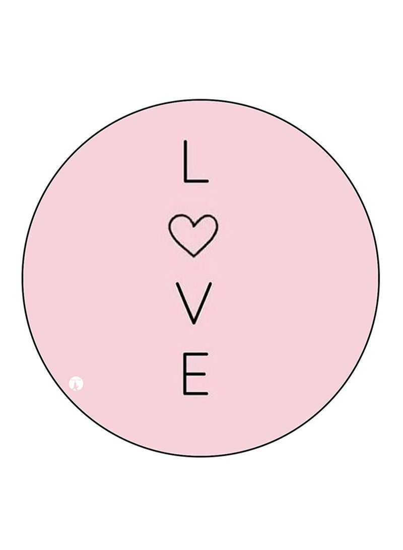 RKN English Phrases Printed Mouse Pad  Round  Multicolour