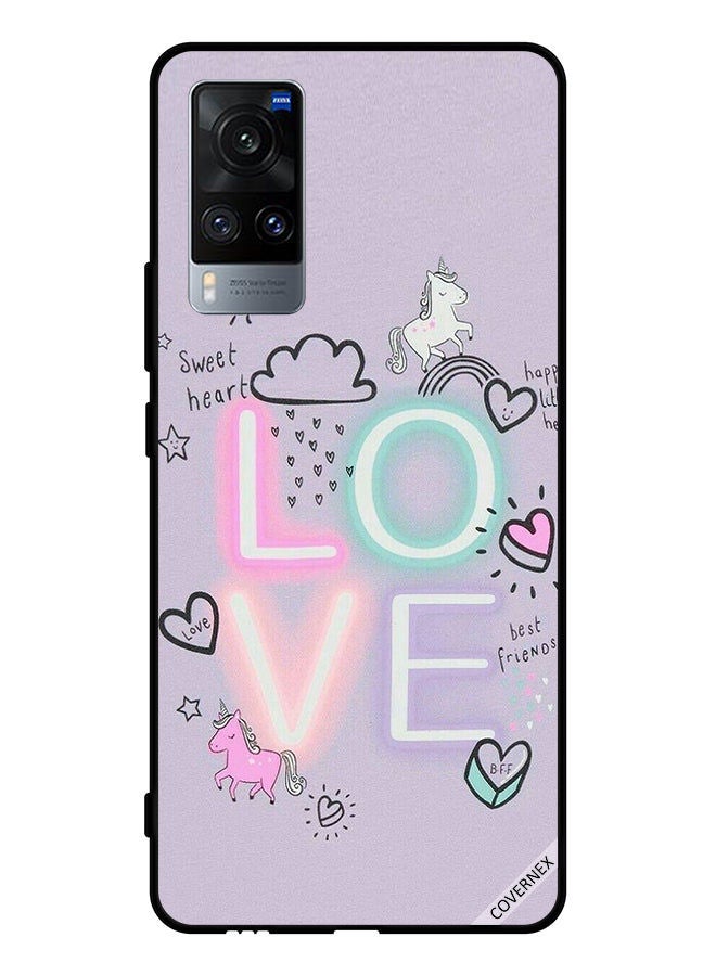 Covernex Protective Case Cover For Vivo X60 Sweet Heart Love Unicorn - Image 1