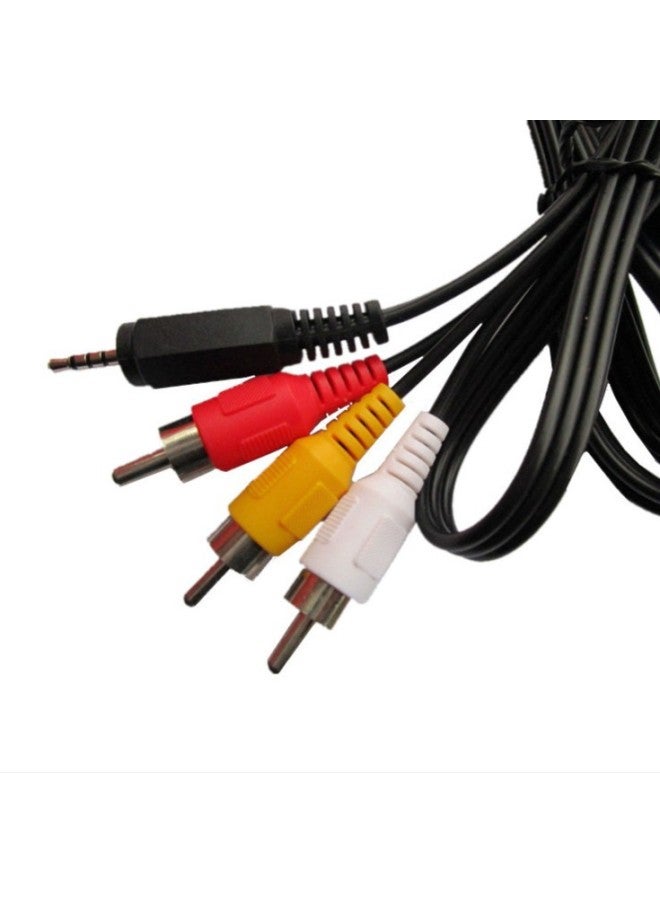 One-point Three-tone Video Cable 2.5mm To AV Lotus Cable Suitable For Xiaomi 1st Generation 2nd Generation Set-top Box Tv Cable-Color:2.5 Male To 3RCA Male 1.5m  - Image 3