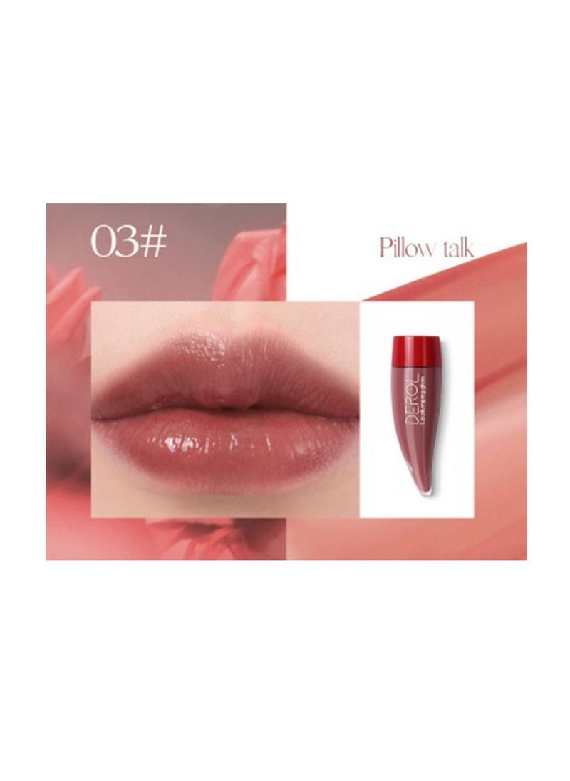 DEROL Lingering Affection Plumping Lip Gloss 03# Pillow Talk  - Image 2