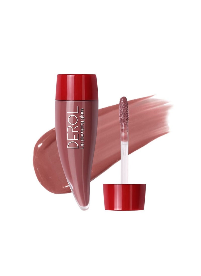 DEROL Lingering Affection Plumping Lip Gloss 03# Pillow Talk  - Image 1