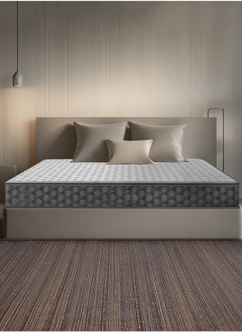 Sleepwell Sleepwell Stargold Profiled Resitec Foam Mattress Bed Anti Sag Tech Mattress Grey | 200L X 180W cm |King Size| Thickness 20 cm  - Image 1