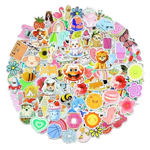 Eoaod 400Pcs Water Bottle Stickers for Kids Cute Stickers for Water Bottles Vinyl Waterproof Aesthetic Laptop Sticker Pack Classroom Prizes Skateboard for Kids Teens Girls Students - Image 1
