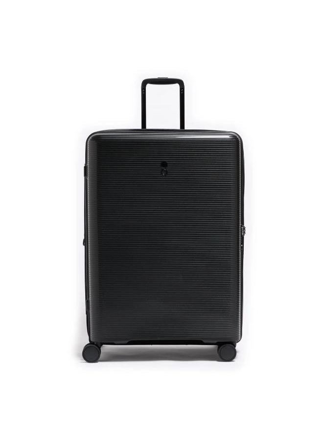 Echolac - Forza 75cm Hardcase Expandable 4 Double Wheel Cabin Luggage Trolley - Black - Image 1
