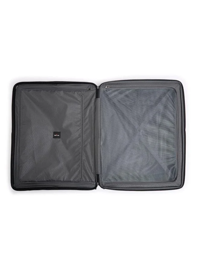 Echolac Forza 75cm Hardcase Expandable 4 Double Wheel Cabin Luggage Trolley - Black