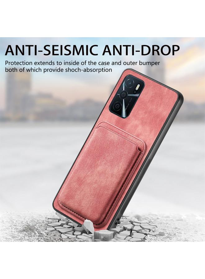 S-TOP Case For OPPO A16K Retro Leather Card Bag Magnetic Phone Case - Image 5