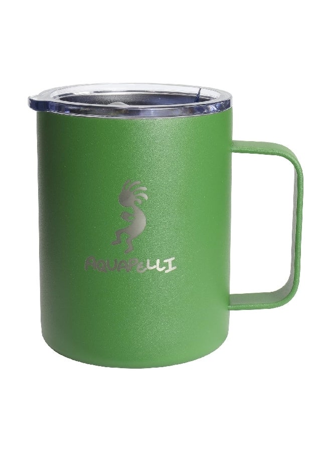 اكوابيلي 90140 أكوابيلي سي ام 12 كوب قهوة بفراغ عازل للحرارة بمقبض ويلو جرين 350 مل - Image 1