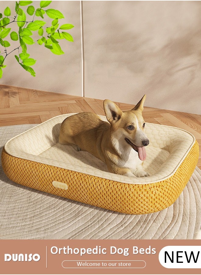 DUNISO Pet Bed for Cats, Small, Medium Dogs With Nonskid Bottom, Washable All-season Pet Sofa Bed for Indoor, Outdoor, Outside Sleep Sleeping Puppy, Kitten, Pet  - Image 1
