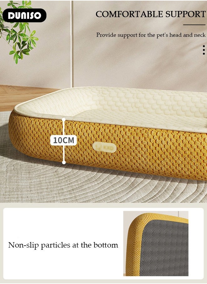 DUNISO Pet Bed for Cats, Small, Medium Dogs With Nonskid Bottom, Washable All-season Pet Sofa Bed for Indoor, Outdoor, Outside Sleep Sleeping Puppy, Kitten, Pet  - Image 2