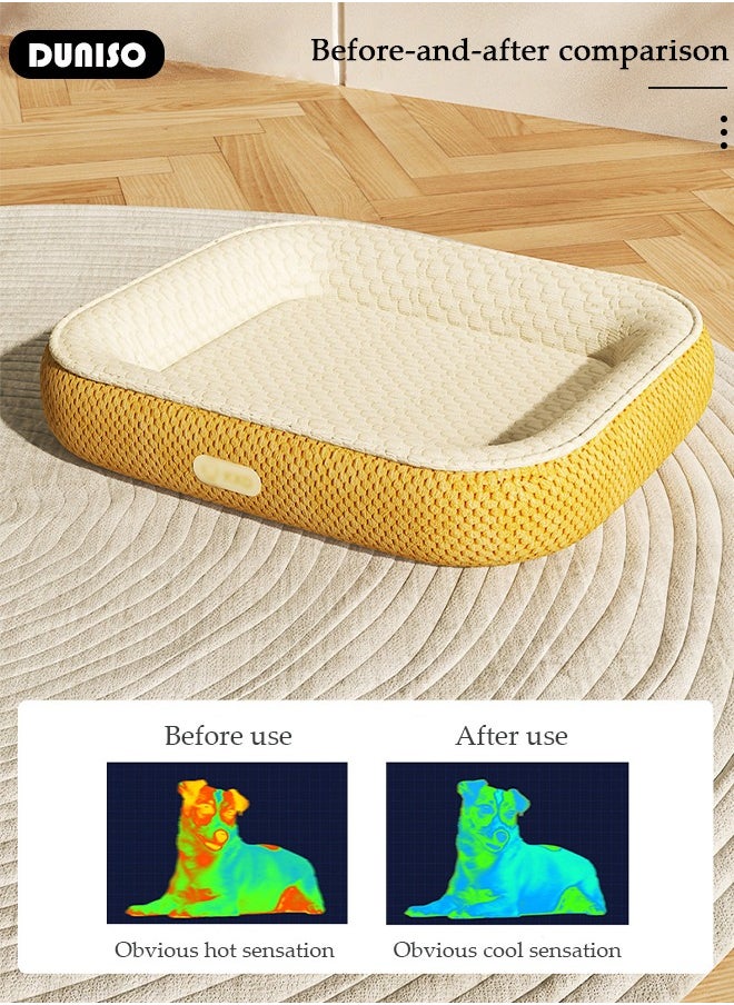 DUNISO Pet Bed for Cats, Small, Medium Dogs With Nonskid Bottom, Washable All-season Pet Sofa Bed for Indoor, Outdoor, Outside Sleep Sleeping Puppy, Kitten, Pet  - Image 3