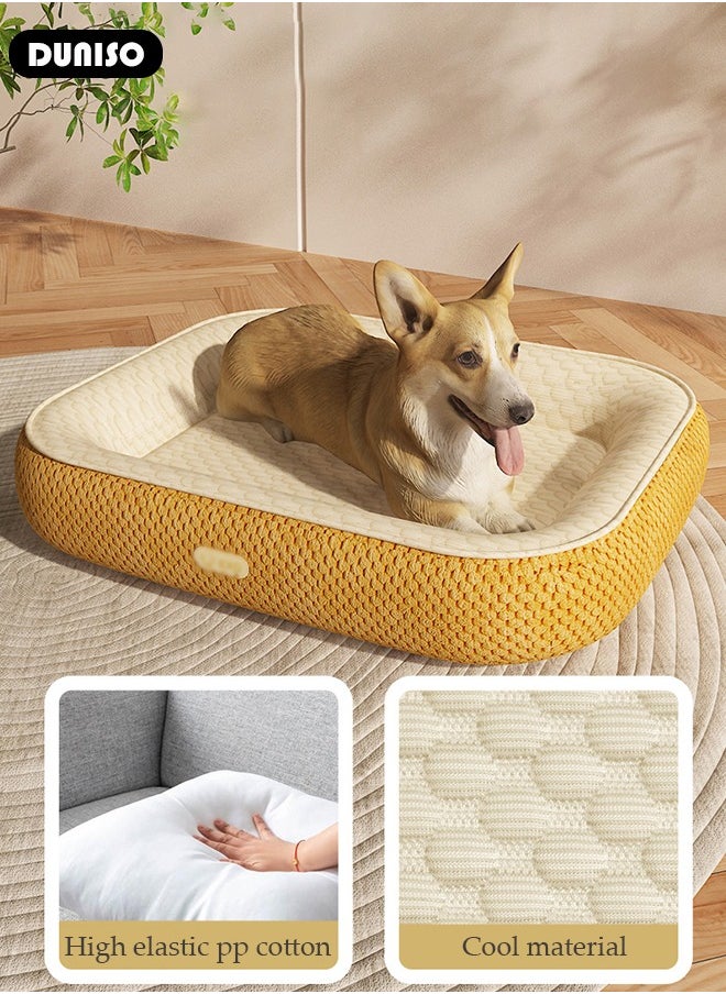 DUNISO Pet Bed for Cats, Small, Medium Dogs With Nonskid Bottom, Washable All-season Pet Sofa Bed for Indoor, Outdoor, Outside Sleep Sleeping Puppy, Kitten, Pet  - Image 5
