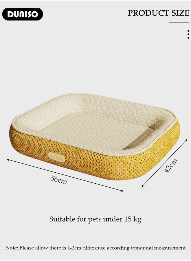 DUNISO Pet Bed for Cats, Small, Medium Dogs With Nonskid Bottom, Washable All-season Pet Sofa Bed for Indoor, Outdoor, Outside Sleep Sleeping Puppy, Kitten, Pet  - Image 4