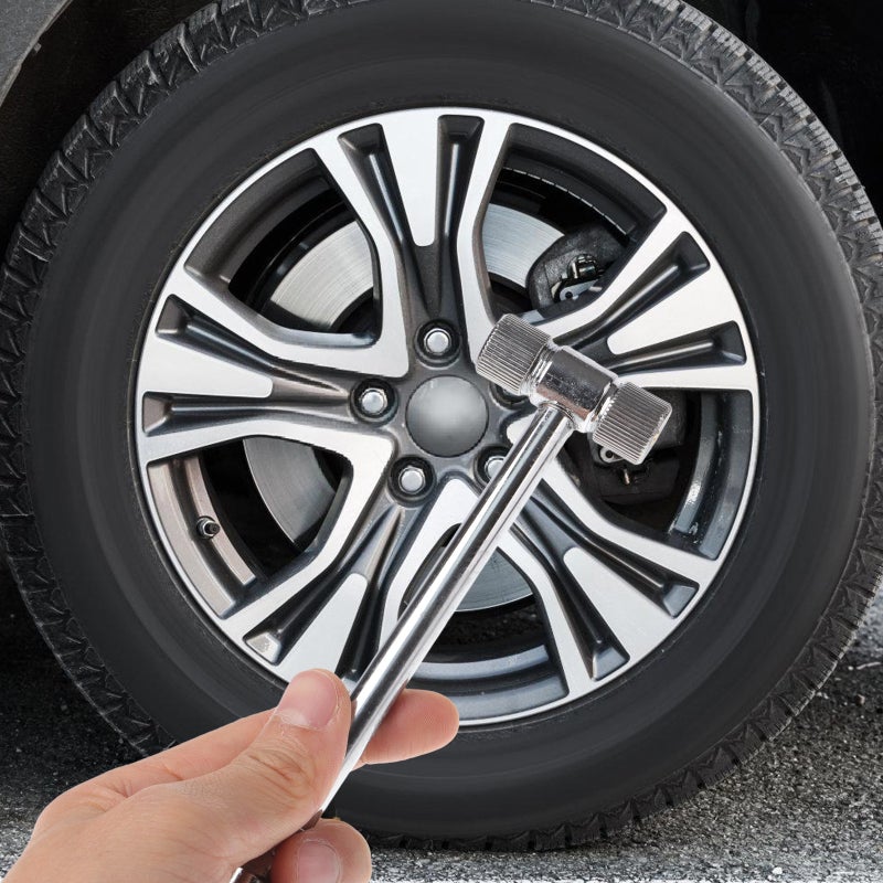 🚗 صمام تمديد للإطار بتصميم معدني على شكل حرف للسيارات والشاحنات - Image 4