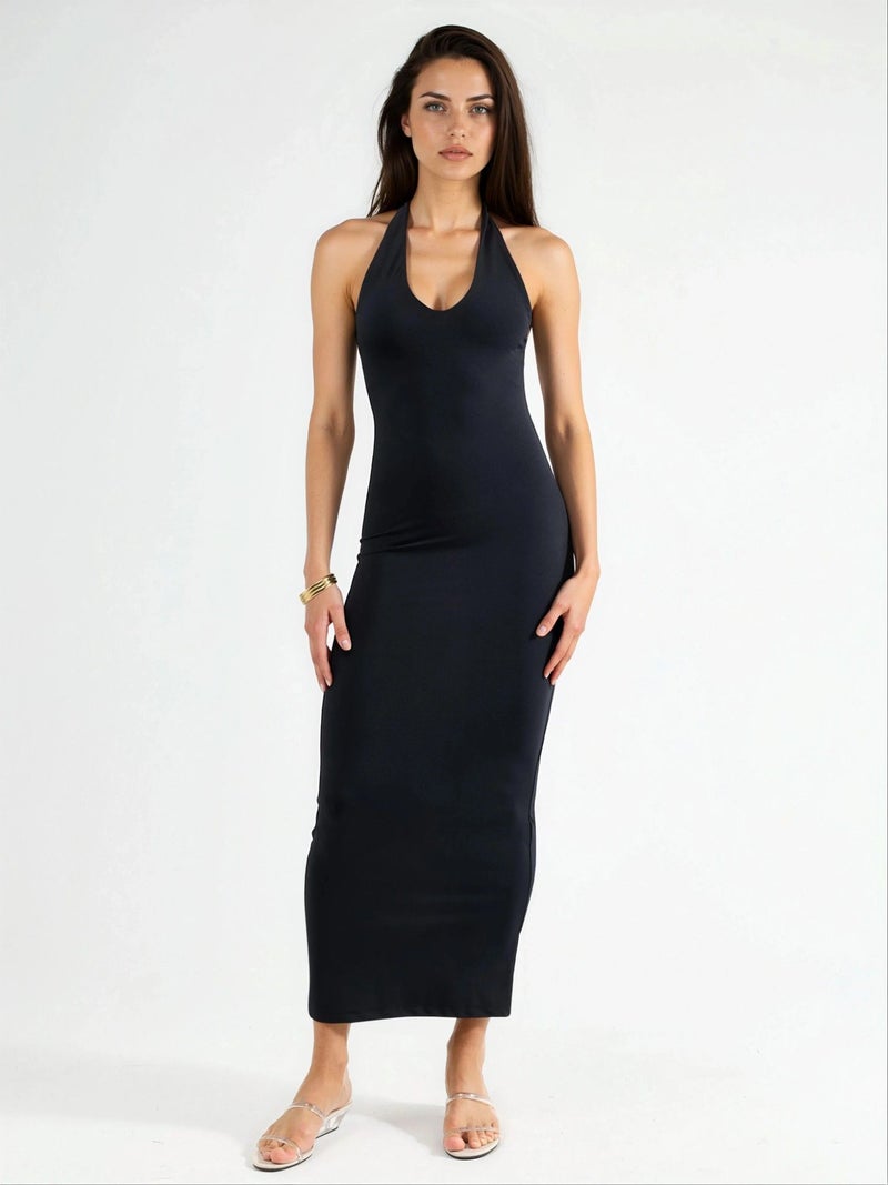BUSEM Halter Neck Midi Dress - Image 1