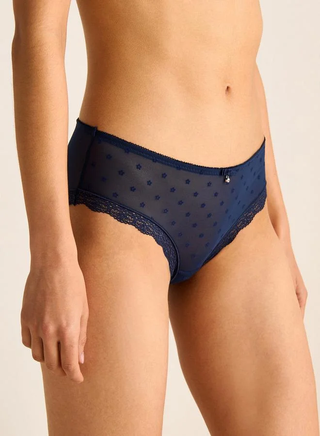 Splash FAV Lace Detail Briefs with Elasticated Waistband