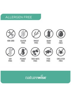NatureWise NatureWise Digestive Enzymes - Multi Enzymes with Probiotics + Prebiotics - Bromelain + Papaya Enzyme for Digestion of Carbs, Fats, Proteins, & Fiber - Soy-Free, Non-GMO - 60 Capsules[1-Month Supply]  - Image 2