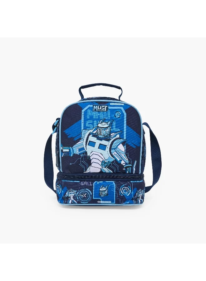 Must Robot-Lunch Bag-2 Cmprts- (Polyester) Multicolor \ 24?12?20