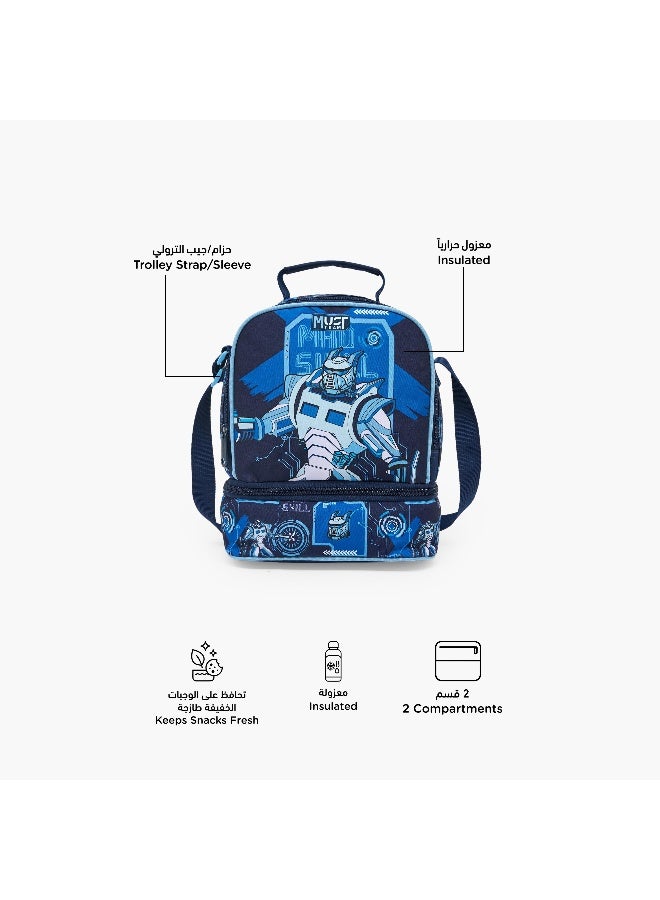 Must Robot-Lunch Bag-2 Cmprts- (Polyester) Multicolor \ 24?12?20 - Image 3