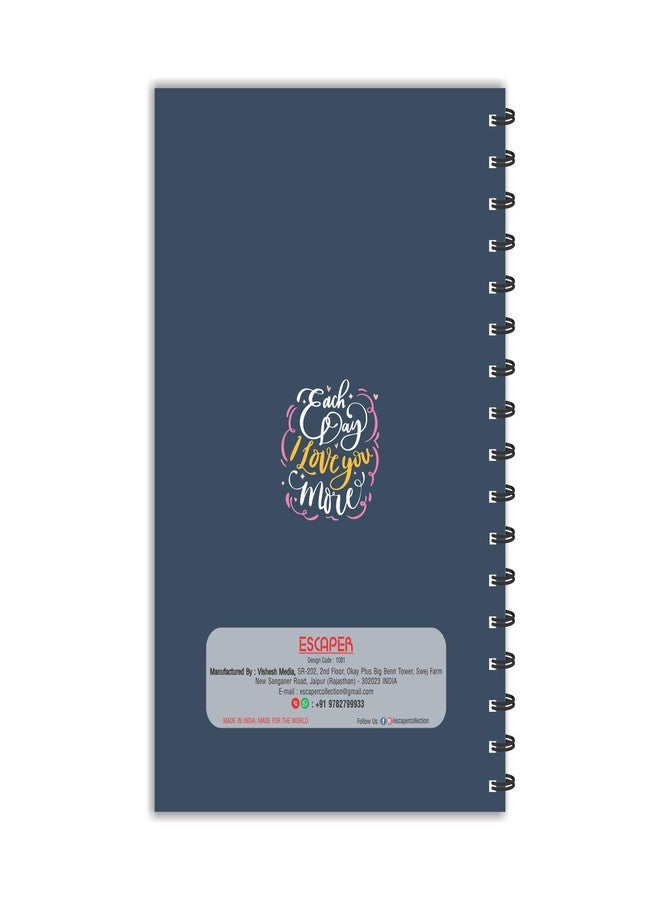 ESCAPER Each Day I Love You More Designer Diary | Ruled-A5 Size Love Diary | Gifting Purpose Diary | Quotes Diary | Diary for Office - Image 2