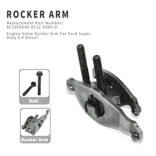 EPChunMi 8C3Z6A588A Replacement Exhaust Rocker Arm and Intake Rocker Arm Carrier for 2008-2010 Ford F250 F350 F450 F550 Super Duty 6.4L Diesel Engines Replaces 8C3Z-6A588-A 8C3Z-6564-D W30-3794 - Image 2