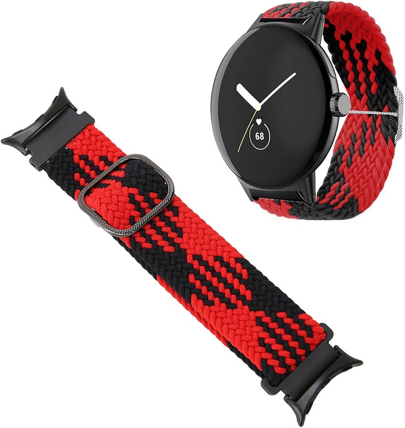 كلاراكو سوار ساعة كلاركو مضفر، سوار ساعة مضفر متعدد الألوان، عالي المرونة، قابل للغسل، أنيق، قابل للتهوية، للاستبدال - Image 2