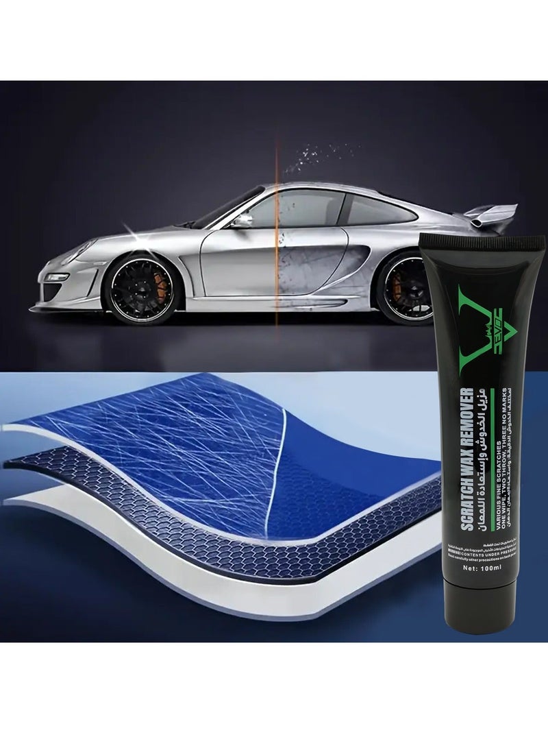 إيفو شمع إزالة خدوش السيارات من EVO (100 مل) – كريم ومركب تلميع لإصلاح خدوش الطلاء، معجون لإزالة الخدوش من هيكل السيارة، شمع متخصص لإصلاح الخدوش الخفيفة والمتوسطة، مُعيد للّمعان ومجموعة متكاملة للعناية بطلاء السيارة. - Image 4