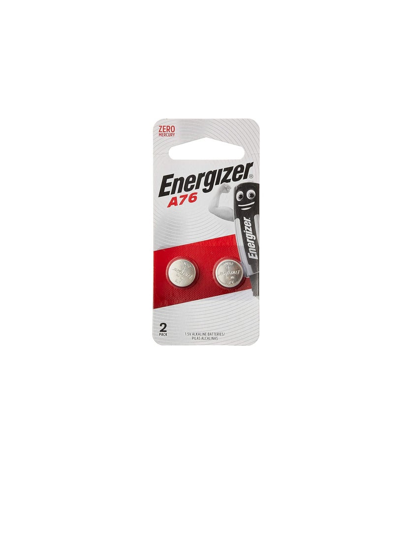 Energizer 1.5V Alkaline Batteries (LR44) A76 BP2 - Image 1