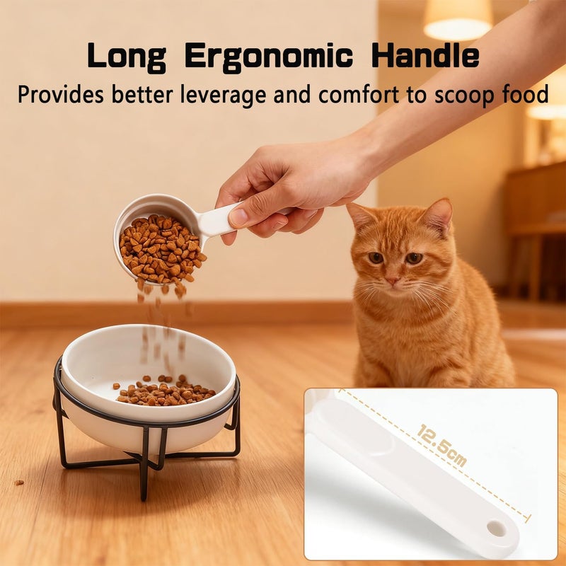 Masroo Dog Food Scoop 1/2 Cup - Pet Food Scoop Measuring Cup for Dog Cat Ferret Rabbit Bird Food, Grade Pet Feed Scoops with Handle, Dishwasher Safe - Image 3