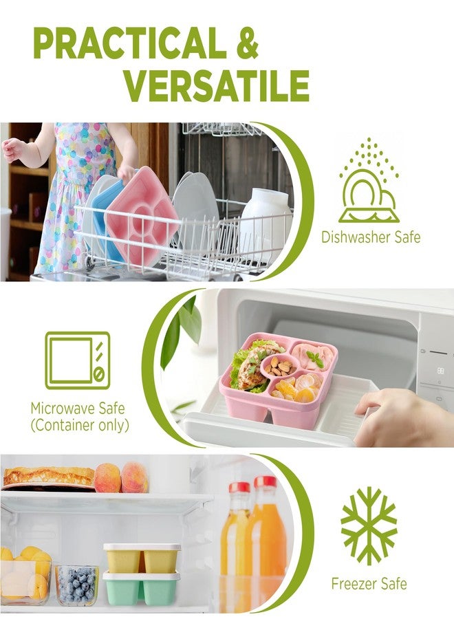 Sunhanny Bento Box for Kid Boys Girls School, Kids Bento Lunch Box, Pastel Color - Image 5
