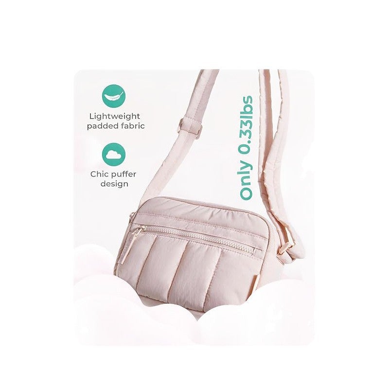 Women's Mini Crossbody Bag Lightweight Nylon Travel Wallet Shoulder Handbag - Image 5