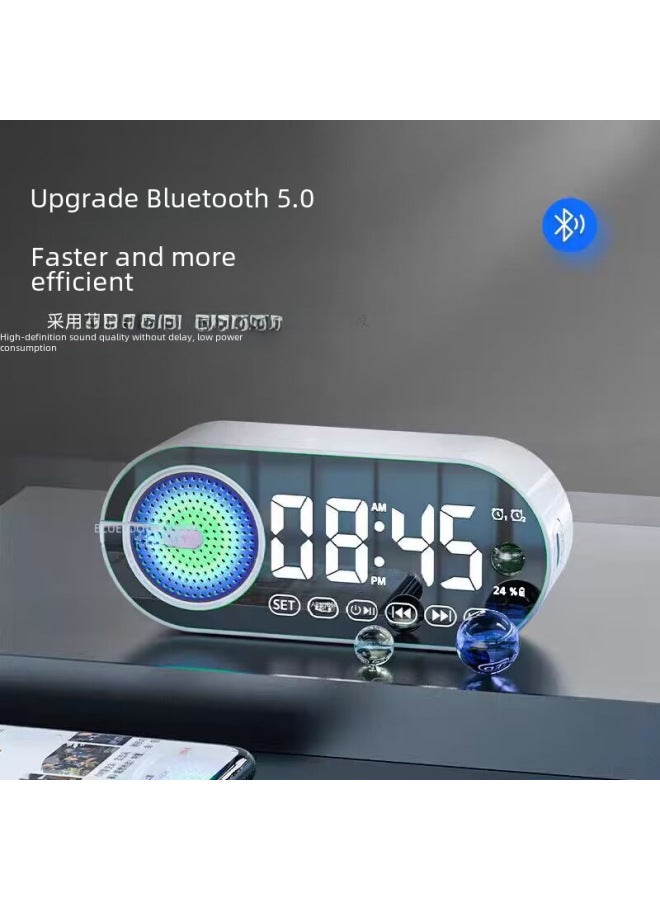 New Smart Wireless Bluetooth Speaker Mini Alarm Clock Multi-function Portable Gift Small Audio Subwoofer - Image 4