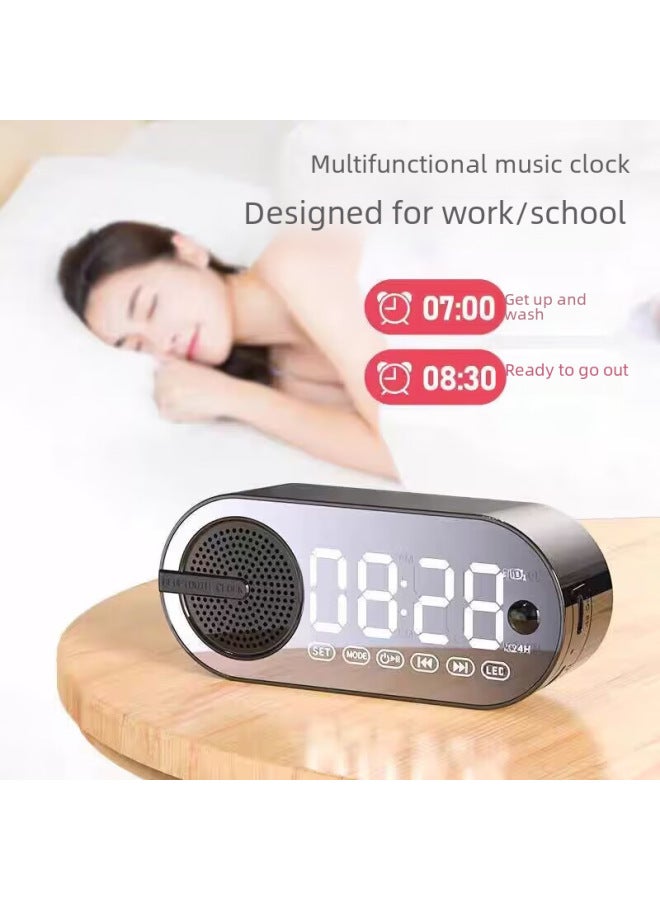 New Smart Wireless Bluetooth Speaker Mini Alarm Clock Multi-function Portable Gift Small Audio Subwoofer - Image 3