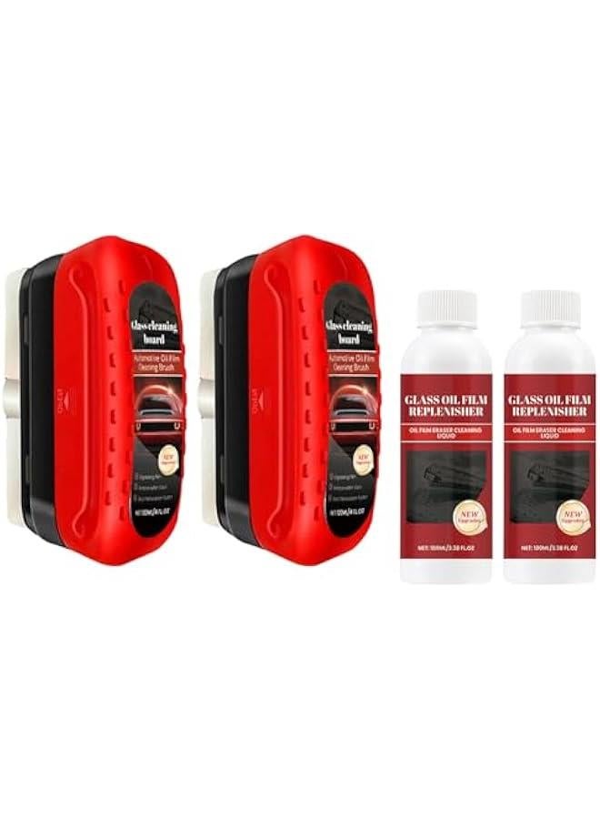 Arabest Gelmalls Glass Cleaner- Professional Grade Windshield Brushes with Clean Degreaser for Auto Windows - Removes Oil Film and Coating with Ease. Improves Clarity and Visibility - Image 1