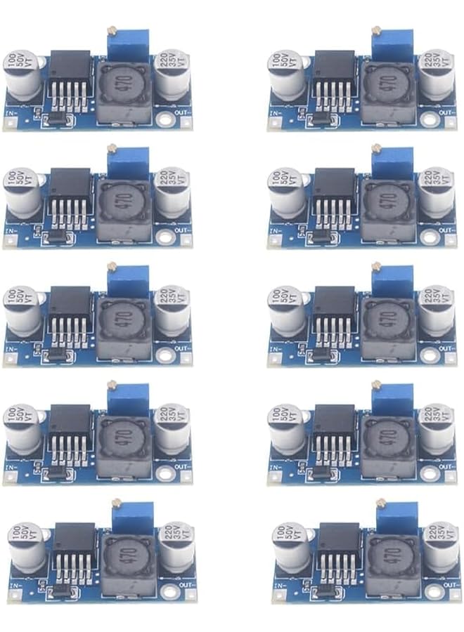 promass 10Pcs LM2596 Buck Converter DC-DC Step Down Variable Volt Regulator Electronic Voltage Stabilizer Power Supply Module 3.0-40V to 1.5-35V - Image 1
