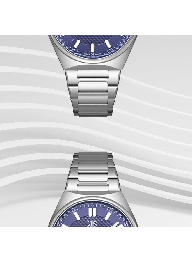 كينيث سكوت ساعة كينيث سكوت رجالي بعقارب وسوار ستانلس ستيل فضي - Image 5