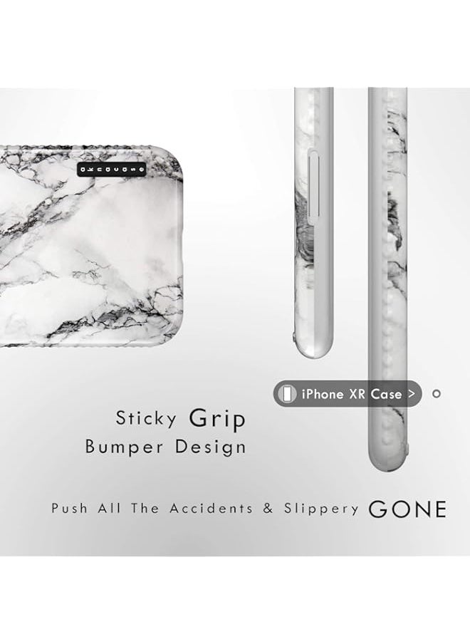 iPhone XR Case Marble, Akna Sili-Tastic Series High Impact Silicon Cover with Full HD+ Graphics for iPhone XR (Graphic 101791)