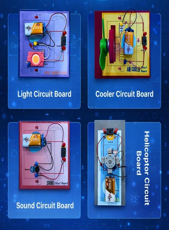 Science Stop Electricity Kit - Science Experiment Kit for Kids Ages 7 to 14 | Ultimate Electricity Engineering Toy | Electronic Science Project Kit | DIY Creative Robotics STEM Toy for Boys & Girls - Image 4