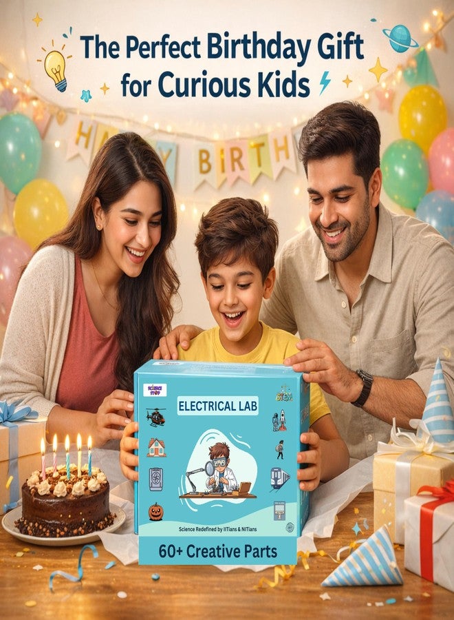 Science Stop Electricity Kit - Science Experiment Kit for Kids Ages 7 to 14 | Ultimate Electricity Engineering Toy | Electronic Science Project Kit | DIY Creative Robotics STEM Toy for Boys & Girls - Image 2