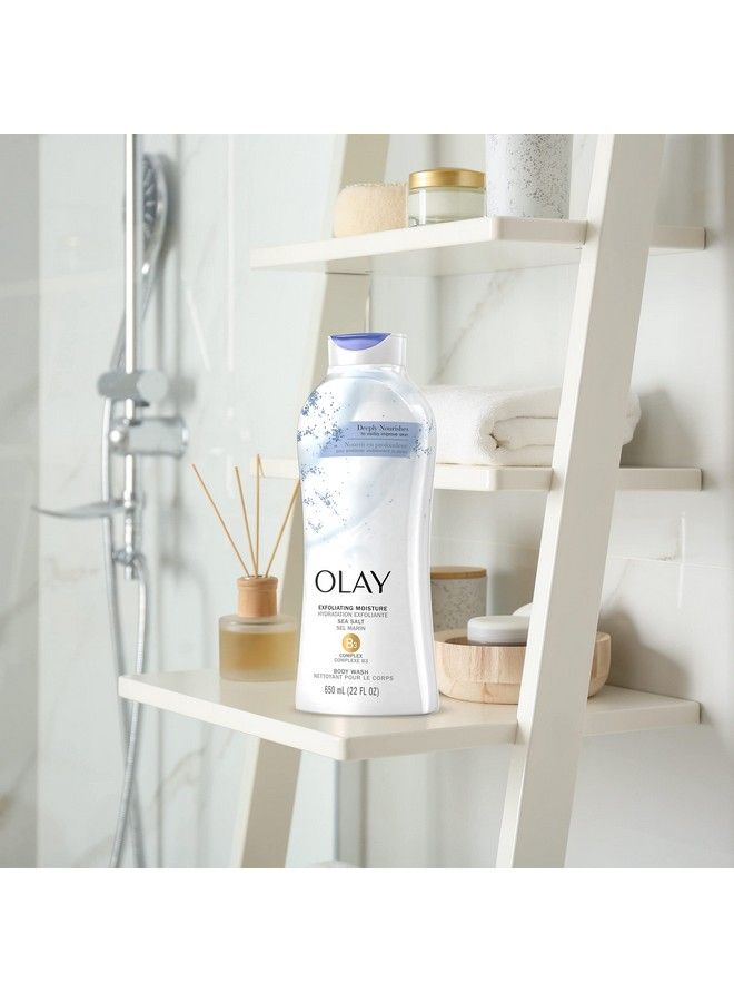 Olay غسول الجسم المقشر اليومي بملح البحر 22 أونص (4 قطع) - Image 3