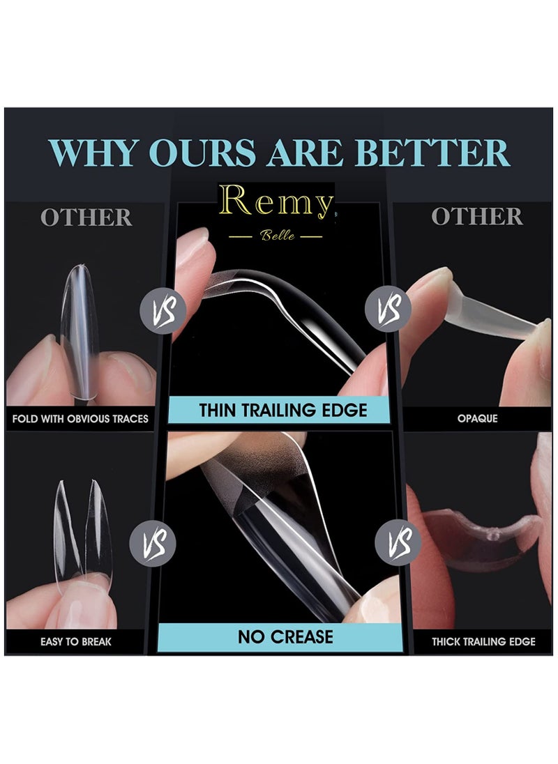 Remy Belle Soft Gel Nail Tips Short Round 240 Pcs 12 Sizes  - Image 2