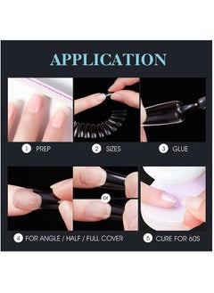Remy Belle Soft Gel Nail Tips Short Round 240 Pcs 12 Sizes  - Image 4