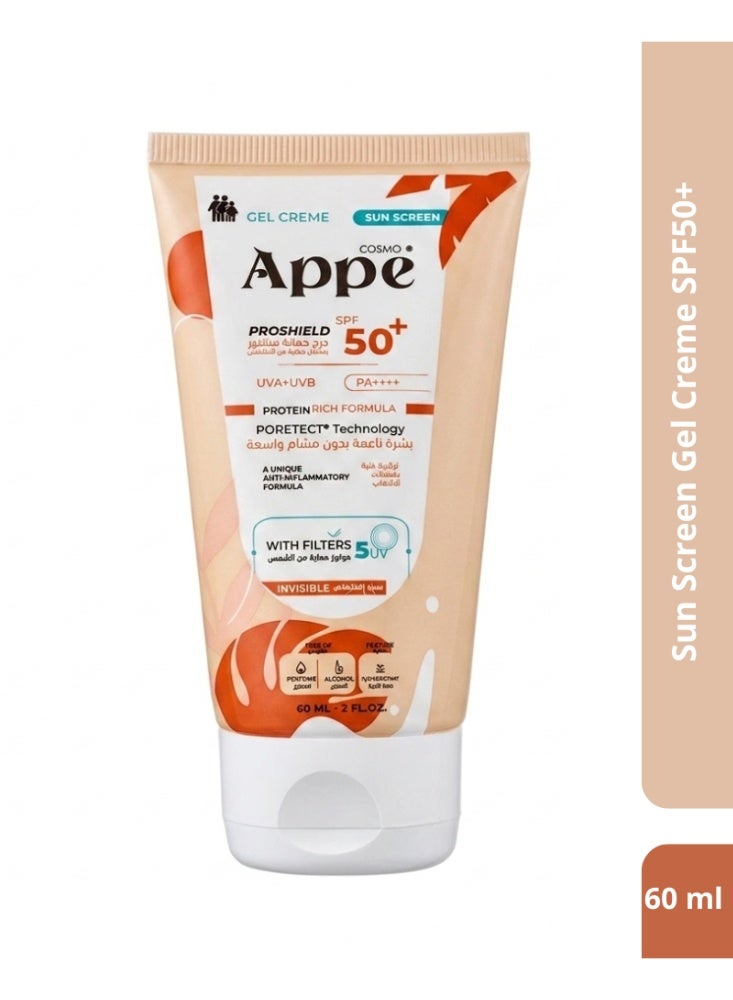 Cosmo APPE Sun Screen Gel Creme SPF50+ - 60 ml - Image 1