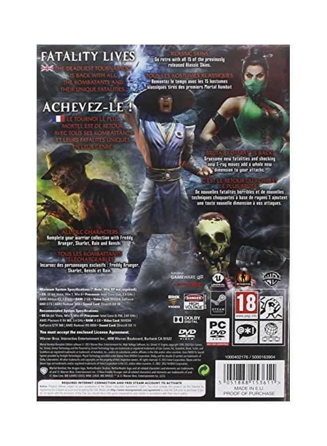 دبليو بي جيمز مجموعة لعبة الفيديو "Mortal Kombat Komplete" للكمبيوتر - ps4_ps5 - Image 2