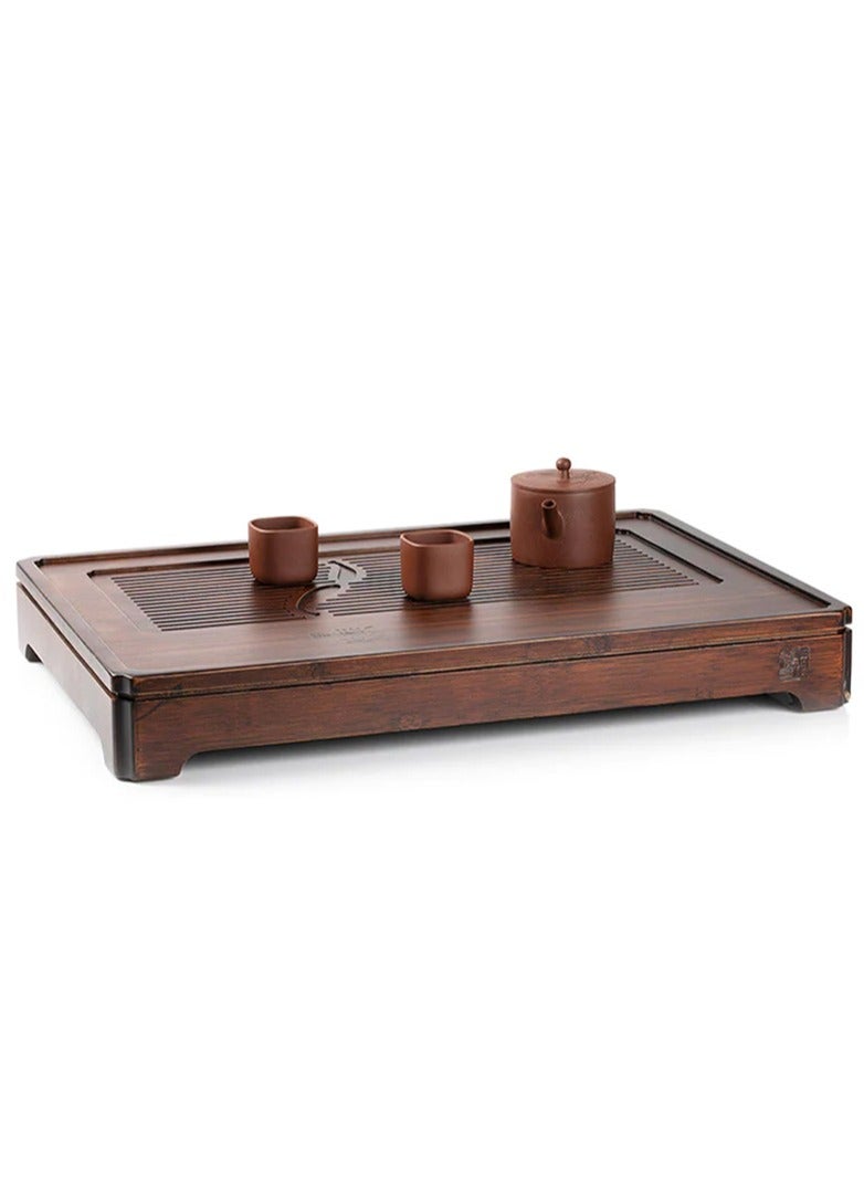 تيلاند لوح شاي شابان من الخيزران، لوح شاي لحفلات الشاي الصينية التقليدية (غونغ فو تشا) (6.55x49.5x34 سنتيمتر) - Image 3