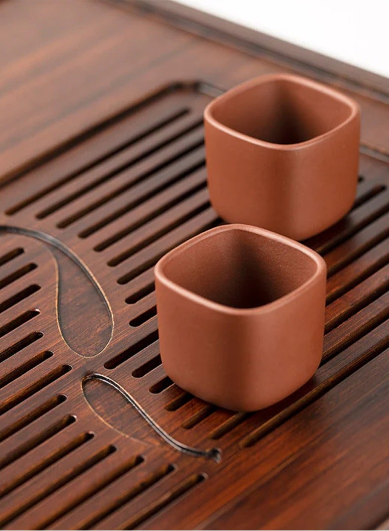 تيلاند لوح شاي شابان من الخيزران، لوح شاي لحفلات الشاي الصينية التقليدية (غونغ فو تشا) (6.55x49.5x34 سنتيمتر) - Image 4