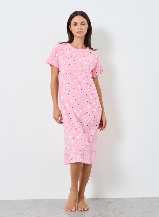 ستايلي مجموعة من 2 قميص نوم بطبعات - Image 2