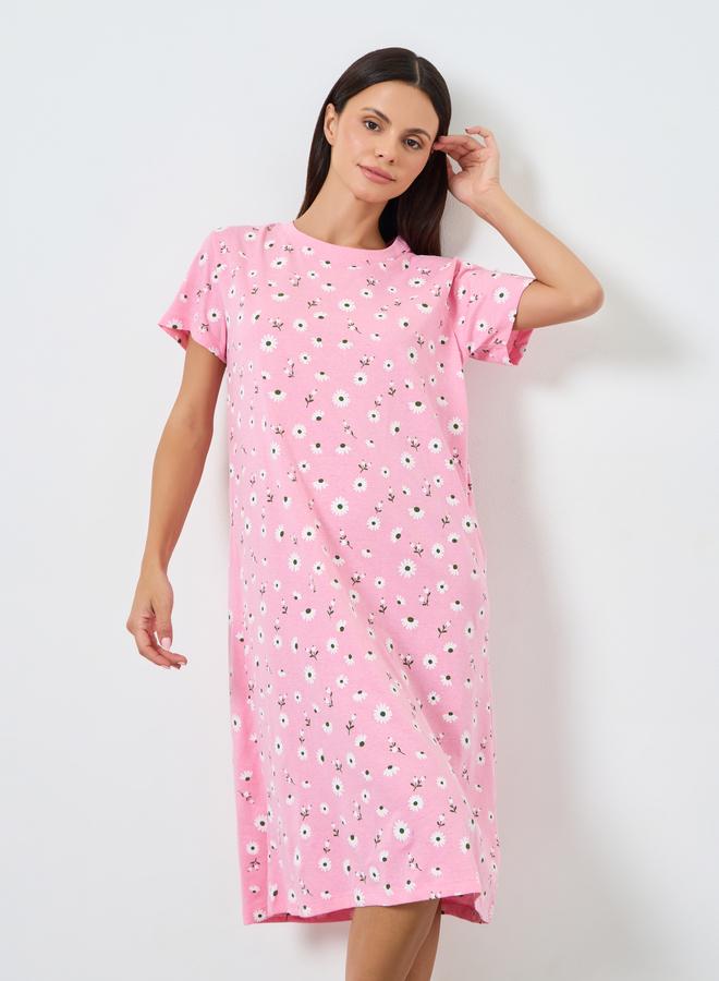 ستايلي مجموعة من 2 قميص نوم بطبعات - Image 3