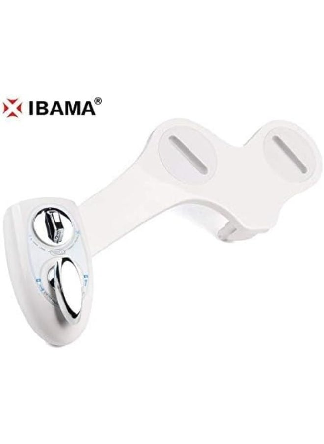 IBAMA - Bidet Toilet Seat with Dual Nozzle, Attachment with Self Cleaning, Non-Electric for Personal Hygiene, Easy Installation - Image 1