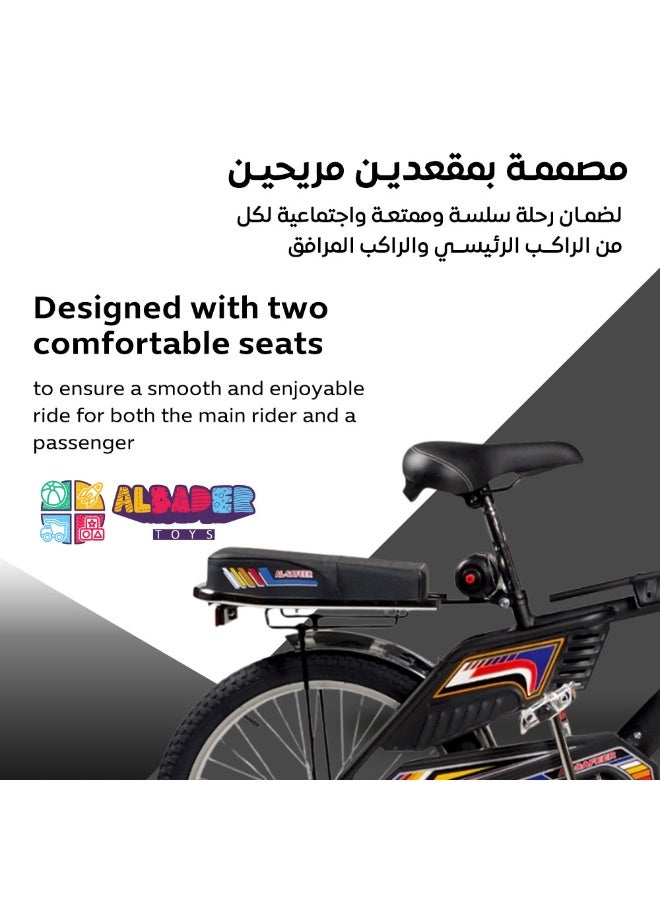 ALBADER Rambo Freestyle Bike 20-Inch Matte colors, Indonesian Rambo With Nickel Fender And Reflectors, Bicycle With Additional Seat & Adjustable Seat, Rambo Bike indonesian Design - Image 4